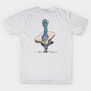 Pigeon with Bread Necklace T-Shirt